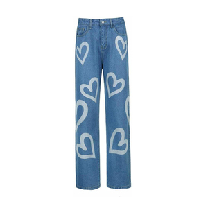 Jeans amples courts pour femmes en gros, pantalons en denim personnalisés, pantalons en denim pour femmes pour boutiques, approvisionnement en gros - Product Image 3