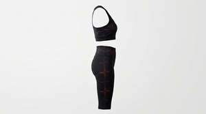 Ensemble de yoga pour femme tendance 2026, nouvelle collection, réversible, uni, grande taille, respirant, léger, taille élastique, 2 pièces, personnalisable - Product Image 3