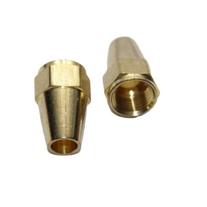 Écrou hexagonal en laiton à col long, métrique, OEM/ODM, diamètre intérieur 15 mm, pour applications industrielles AOL-153 (SAE) # 010111) - Product Image 1