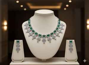 Ensemble de colliers pour femmes en laiton de qualité supérieure, style choker, avec bijoux fantaisie pour les fêtes, les réceptions et un usage moderne. - Product Image 4