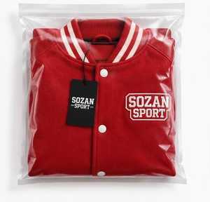 Chaqueta Varsity Acolchada Roja de PU Resistente al Viento para Hombre, Estilo Casual, Cuello Camisero, Cierre de Cremallera, Otoño, Corte Regular, Poliéster/Algodón - Product Image 6
