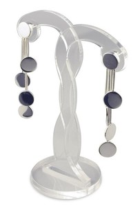 Buste de bijoux en acrylique blanc de luxe tendance 2025: présentoir élégant pour colliers et boucles d'oreilles - Product Image 4