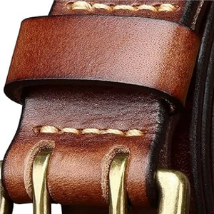 Best quality Custom Designs Men's Genuine Leather <b>Belt</b> , Leather <b>Belts</b> for <b>Work</b> Business Casual - Product Image 6