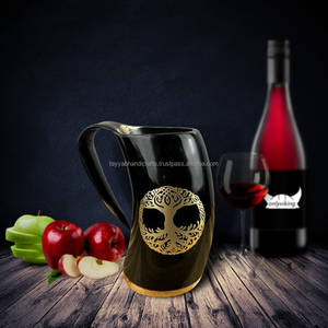 Juego de tazas de cuerno personalizado perfecto para regalo Combo de regalo para amantes de la cerveza Precio al por mayor Ágata - Product Image 3