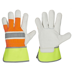 Guantes de Trabajo de Cuero Vacuno de Alta Calidad con Forro de Tela de Aramida, Guantes de Seguridad para Conductores de Camiones y Mecánicos al por Mayor - Product Image 6