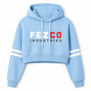 Sweat-shirt à capuche pour femme en molleton 100% coton, coupe courte, noir, élégant, pour la salle de sport, avec logo personnalisé OEM - Product Image 5