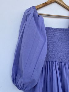 Femmes filles pur coton Maxi robe indien bloc imprimé décontracté été soirée à la mode nouvelle vente en gros longue robe mi-longue - Product Image 4