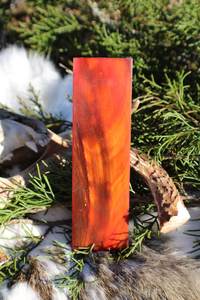 Genuine Hand Crafted Natural Dyed <b>Red</b> Buffalo Horn Knife Scales – High-Contrast Handle <b>Material</b> - Product Image 5