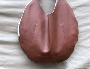 Sac fourre-tout 100 % cuir de vachette véritable avec bandoulière confortable, sac seau de style western pour femme, en cuir de vachette repoussé tendance - Product Image 2