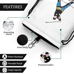 Pochette de golf en cuir véritable, conçue pour les joueurs professionnels, idéale pour les séances d'entraînement quotidiennes, à prix raisonnable. - Product Image 5