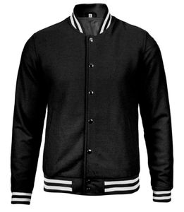 Chaqueta Varsity de Invierno para Hombre, Estilo Letterman, con Mangas de Contraste en Color Oveja, Cuerpo de Lana, Bolsillos Delanteros, Puños de Punto Acanalado y Parche Personalizado - Product Image 6