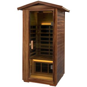 Sauna de Madera de Cedro Rojo de Un Solo Uso para Interiores y Exteriores - Product Image 1