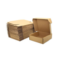 Carton d'expédition blanc imprimé sur mesure avec logo, petite taille, vente en gros