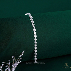 Pulsera de Diamantes de Laboratorio con Corte Esmeralda, Oro de 9k, 10k, 14k, 18k, Certificación IGI, Joyería de Boda para Mujer - Product Image 6