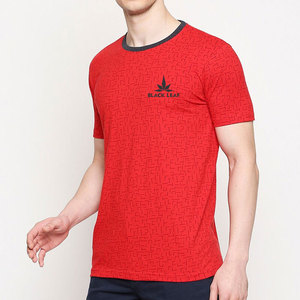 2026 New Style Custom Logo Printed T-Shirt Men 100% Cotton Lightweight Regular Fit Soft Fabric BLACK <b>LEAF</b> Canvas Breathable - Product Image 4