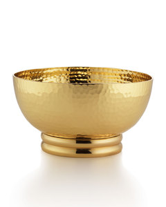 ชามเสิร์ฟเคลือบนิกเกิลตีขึ้นรูปด้วยมือ ชามขนมหวานโลหะหรูหราสำหรับงานปาร์ตี้ ตกแต่งโต๊ะอาหาร พร้อมฐานวางที่ได้แรงบันดาลใจจากธรรมชาติ - Product Image 3