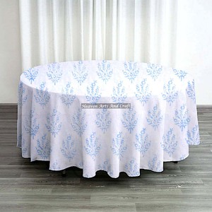 Beautiful <b>Round</b> 150cm <b>Tablecloth</b> for 4 Seater Dining Table Soft Durable Fabric for Kitchen Home Wedding and Party Decor For Sale - Product Image 2