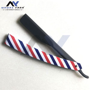 High Quality Disposable Straight Razor for <b>Men</b> Single Blade Stainless Steel Shavette with Plastic Handle Black Color Body Use - Product Image 4