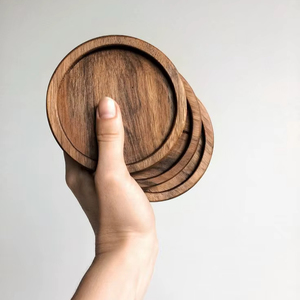 Sous-verres carrés en bois d'acacia de luxe modernes, vente en gros, dernières nouveautés 2021, best-sellers pour restaurants - Product Image 1