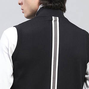 Pulls en tricot à col montant pour hommes, nouveau style, fermeture éclair, vente en ligne, meilleure vente - Product Image 5