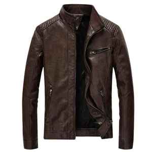 Blouson de moto vintage en cuir véritable pour homme, avec logo personnalisé, vêtement d'extérieur d'hiver pour la ville - Product Image 3