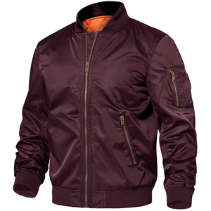 Blouson Bomber Homme 2026 avec Fermeture Éclair, Logo Personnalisé sur le Devant, Coupe-Vent, Respirant, Écologique – En Vente - Product Image 1