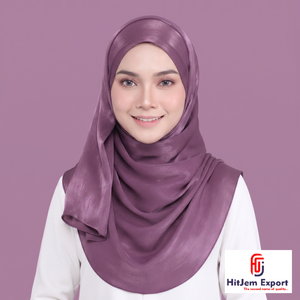 Pañuelo de Seda HitJem para Exportación, Cuadrado, Estilo Zimmy Choo, Hijab, Color Sólido, para Uso Formal, Cuatro Estaciones, Agradable al Tacto - Product Image 3