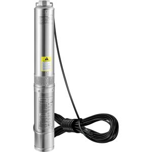 Bomba Sumergible para Pozos Profundos de 1 HP, 115 V/60 Hz, con Flujo de 37 gpm, Altura de Elevación de 207 pies, Cable Eléctrico de 33 pies, Bomba de Agua de Acero Inoxidable de 4 Pulgadas - Product Image 6