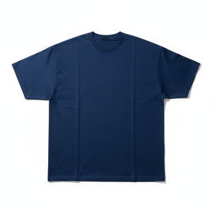 เสื้อยืดผู้หญิงทรงปกติ สีน้ำเงินเข้ม ผ้าฟลีซเนื้อนุ่ม ระบายอากาศได้ดี พิมพ์ลายสกรีน ผ้ายืดผสมสแปนเด็กซ์/โพลีเอสเตอร์ คอกลม แขนสั้น - Product Image 1