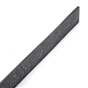 Cuchillo Ahmad Fabric de 12 pulgadas con patrón retorcido, hoja de acero de Damasco de 3 mm de grosor, mango de acero de Damasco, grado industrial - Product Image 2
