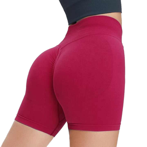Shorts de sport pour femme avec logo personnalisé, vêtements de sport, fitness, entraînement, leggings sans couture, shorts de yoga, effet push-up fessier - Product Image 1