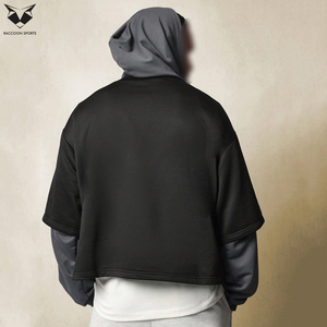 Sudadera con Capucha de Doble Capa Bordada, con Cordón Ajustable, Estilo Deportivo, Oversize, Ecológica, Impermeable, para Invierno y Otoño - Product Image 2