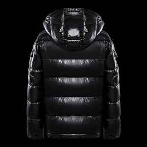 Wholesale Fashion White Duck Down <b>Feather</b> Shiny Bubble Coats Hooded Men's Custom logo Oem Puffer Jackets - Product Image 1