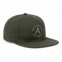 Gorra Snapback Unisex de 6 Paneles con Visera Plana, de Lujo, Estilo Vintage, con Logotipo Bordado Personalizado, de Rendimiento, de Sarga, a la Moda, Venta al por Mayor