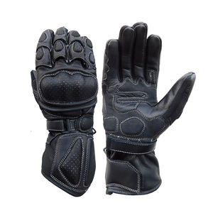 OEM Customized Motocross Motorbike Gloves Heavy Duty Leather Anti <b>Slip</b> Carbon Knuckle Riding Gloves Sports Protection Wholesale - Product Image 3
