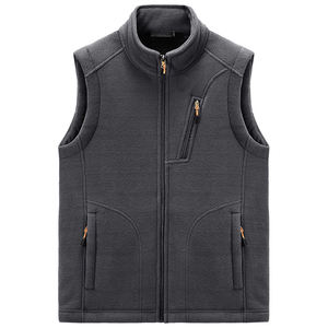 Veste en polaire Sherpa épaisse et chaude pour homme, avec logo personnalisé, 100% polyester, contraste de couleurs, coupe ample, avec poche zippée, vente en gros - Product Image 1