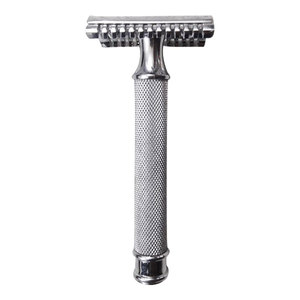 Rasoir de sécurité en acier inoxydable avec manche lisse, tête réglable de 10 mm pour les sourcils et option de logo personnalisé - Product Image 2
