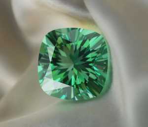<b>Emerald</b> Diamond Color 1.00CT <b>Cushion</b> Cut Lab Grown Loose Gemstone for Anniversary Rings Earrings or Pendant Making - Product Image 2