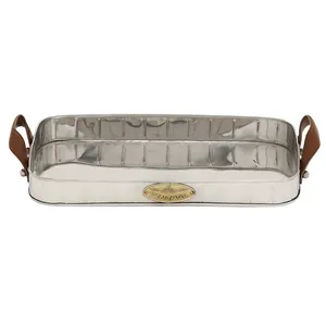 Bandeja Decorativa de Hierro Hecha a Mano al por Mayor, Vajilla Moderna para Hoteles, Restaurantes y Cafeterías, Bandeja de Servicio de Cerámica Hecha a Mano de Lujo - Product Image 1