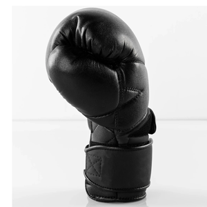 Guantes de Boxeo Profesionales de Cuero, Transpirables, Resistentes al Viento, Duraderos, de Dedo Completo, con Cierre Ajustable de Gancho y Bucle, Personalizables - Product Image 1