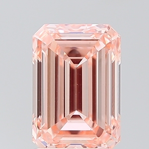 Diamante Cultivado en Laboratorio con Corte Esmeralda de 2.00Ct, Color Rosa Naranja Intenso, VS1, Certificado IGI, Diamante Suelto CVD al por Mayor para la Fabricación de Joyas - Product Image 1