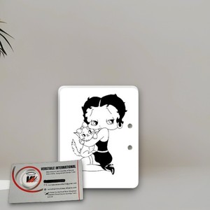 แผ่นแม่เหล็กติดขนตาปลอมลายเบตตี้ บู๊ป น่ารัก ขายส่ง รับผลิตแบรนด์ส่วนตัว อุปกรณ์ต่อขนตาอะคริลิค ลายดอกไม้ ผีเสื้อ - Product Image 3