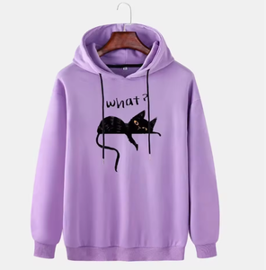 Hoodie à capuche tendance pour l'hiver, séchage rapide, épais, 100% coton, coupe ample, impression numérique - Product Image 4