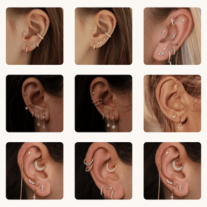 Piercing Labret Zisma de Oro 14K con Diamante Marquise Cultivado en Laboratorio, Roscado Internamente, con Base Plana y Cuentas, Certificado IGI, Directo de Fábrica - Product Image 4