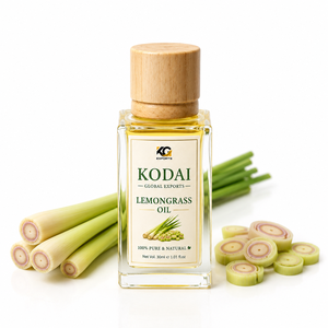 Huile Essentielle de Citronnelle du Tamil Nadu 100% Pure et Naturelle de Qualité Supérieure, Distillée à la Vapeur, pour l'Aromathérapie et les Soins – Exportation Mondiale Kodai - Product Image 1