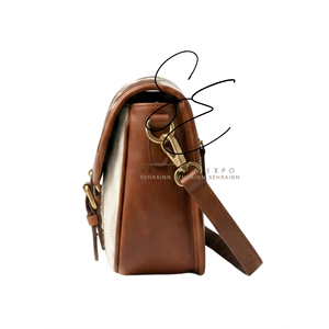 Bolso de mano de cuero genuino marrón estilo western con pelo, bandolera de piel de vaca hecha a mano, bolso bohemio de vaquera, bolso tipo silla de montar para mujer - Product Image 2