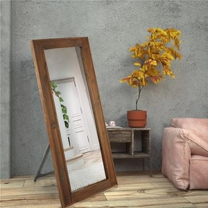 Miroir sur pied en bois de manguier artisanal en gros |   Décoration d'intérieur au design rustique - Product Image 2