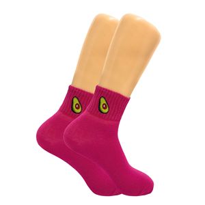 Calcetines tobilleros de mujer con bordado de frutas de dibujos animados, divertidos calcetines estampados con frutas - Product Image 4