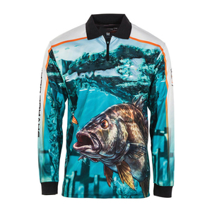 Camisa de Pesca Ligera para Hombre, Tejida, de Alto Rendimiento, Manga Larga, Transpirable, de Secado Rápido, con Protección Solar UPF, para Deportes al Aire Libre - Product Image 6