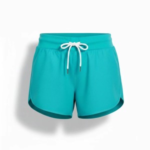 Pantalones Cortos Deportivos de Verano para Mujer 2026, Ligeros, Transpirables, para Gimnasio y Running, de Lona Tejida con Cintura Elástica y Borde Crudo - Product Image 5